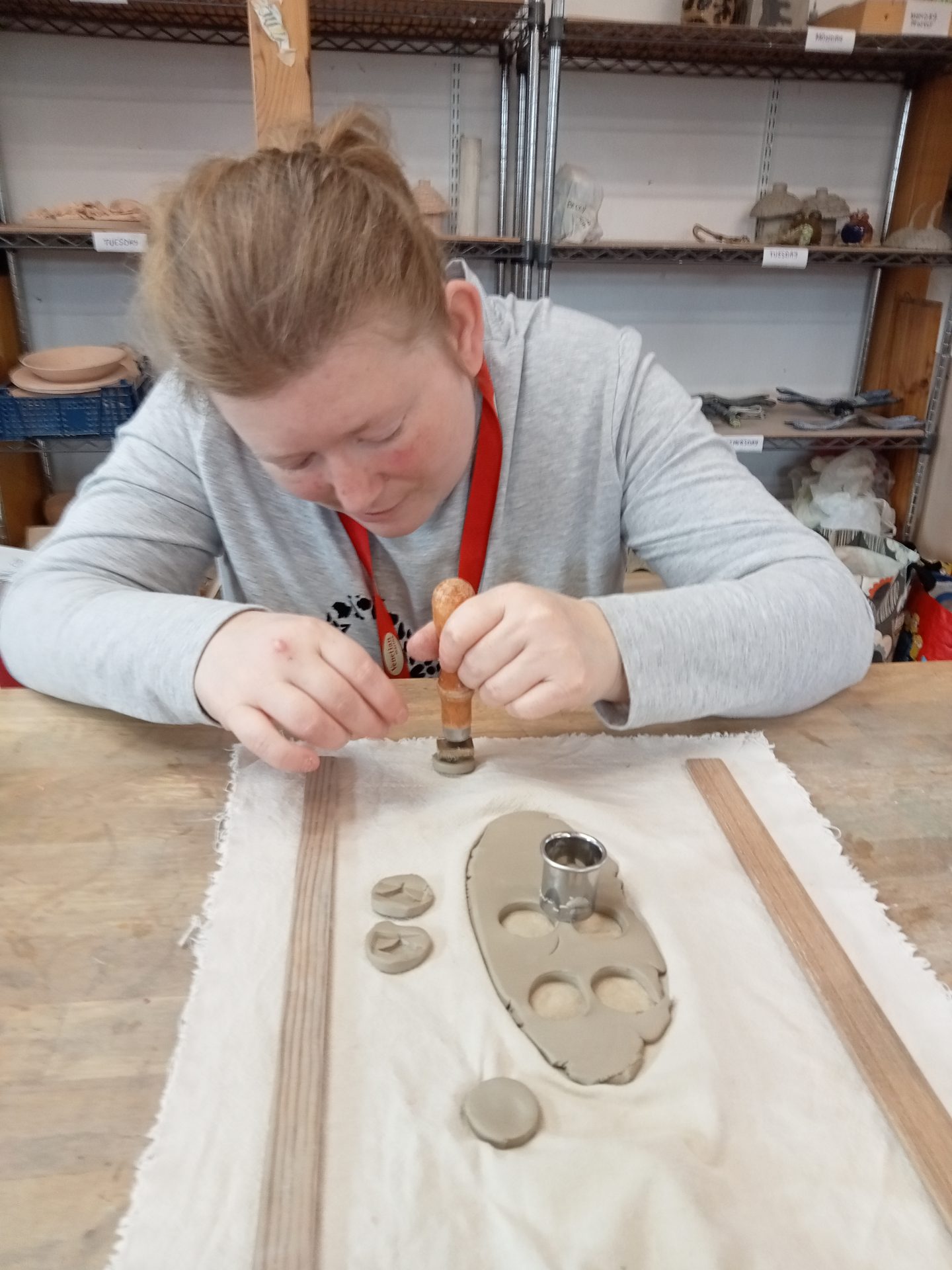 Imprinting the angel in clay