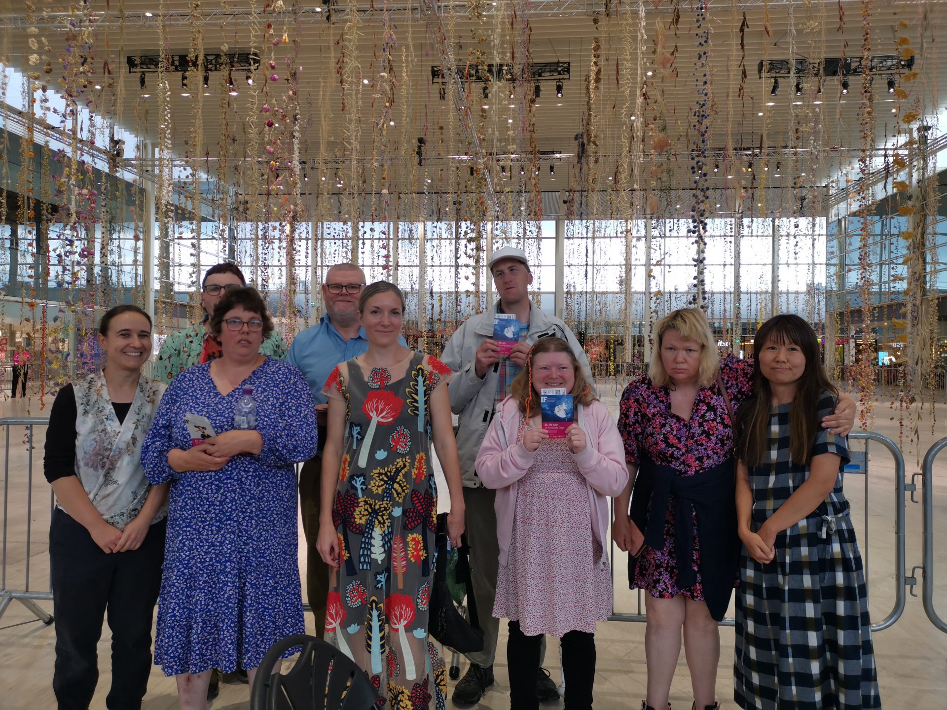 Camphill MK Residents with artist Rebecca Louise Law