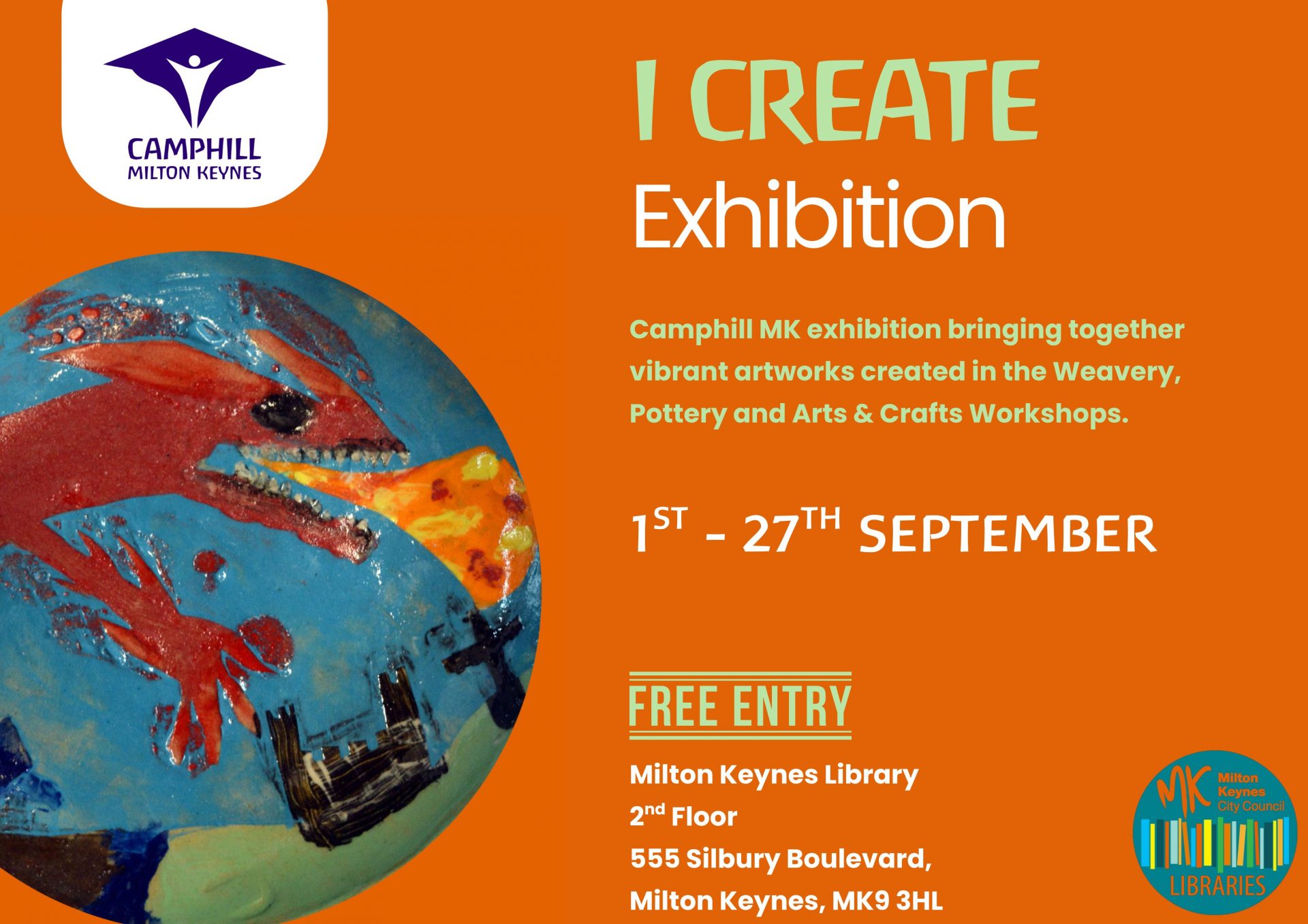 ‘I Create’ Exhibition at MK Library